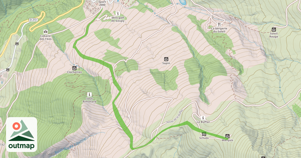 Map of Le Rimolard