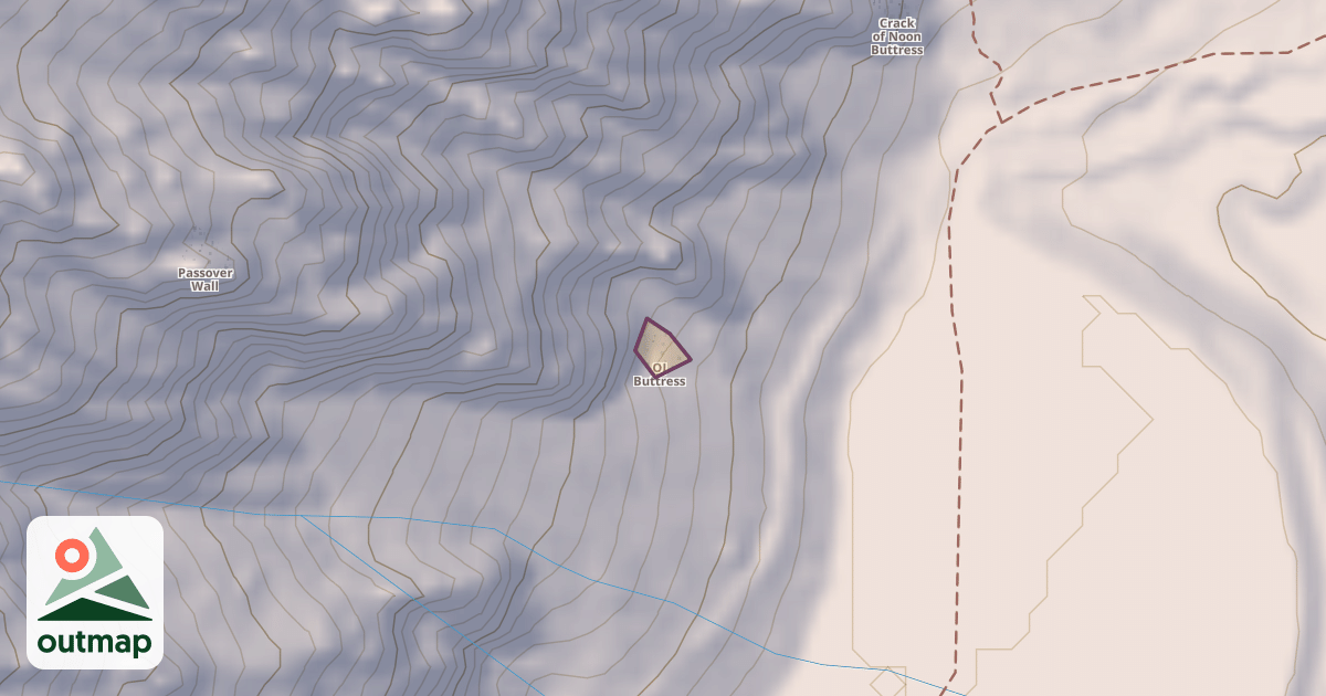 Map of OJ Buttress