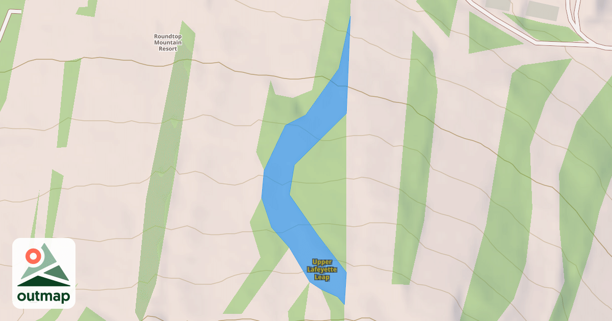 Map of Upper Lafeyette Leap
