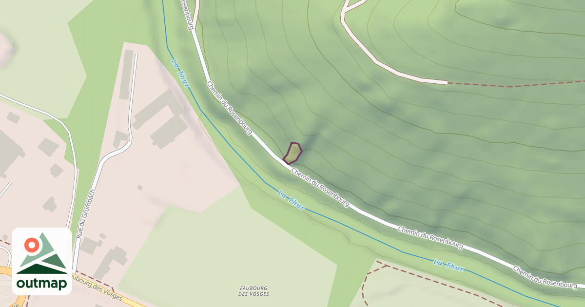 Map of Rocher du Rosenbourg