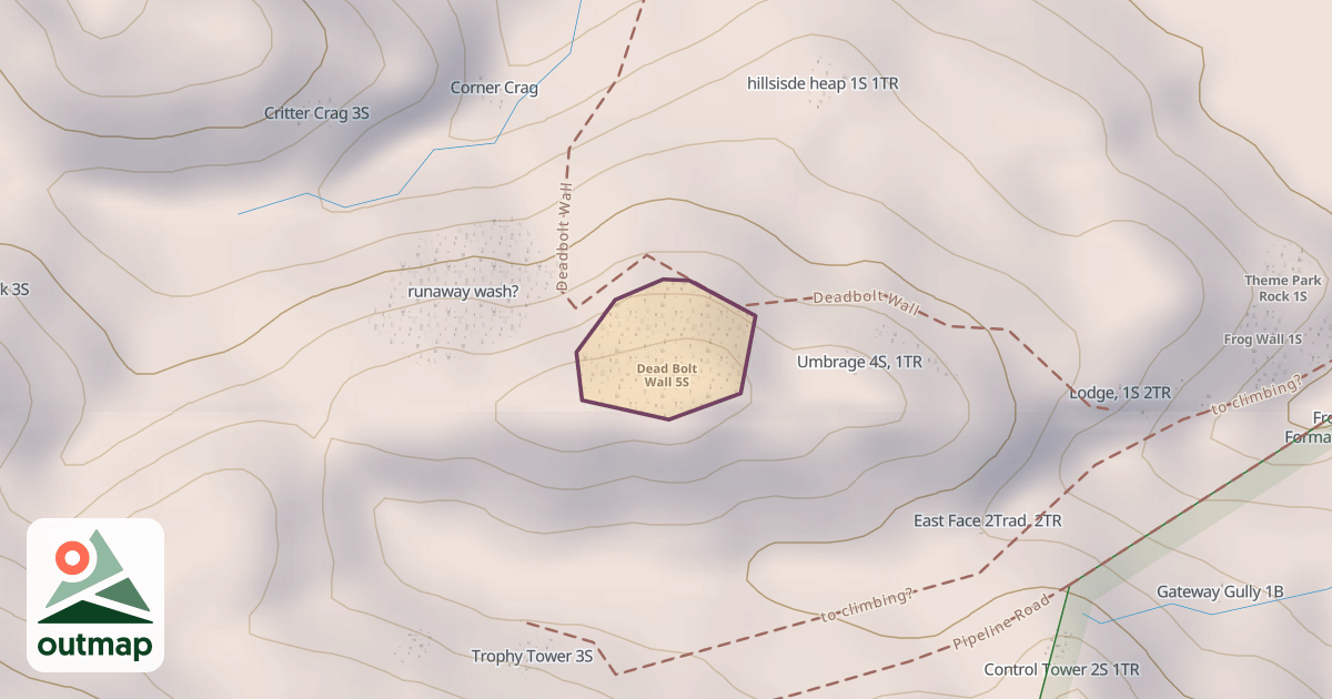 Map of Dead Bolt Wall 5S