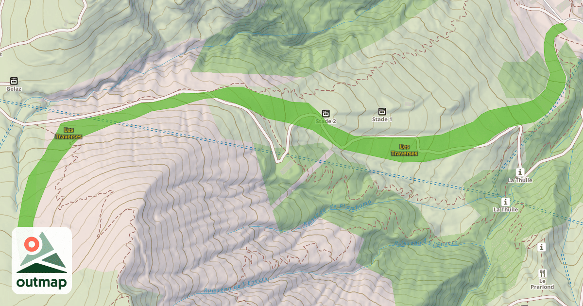 Map of Les Traverses