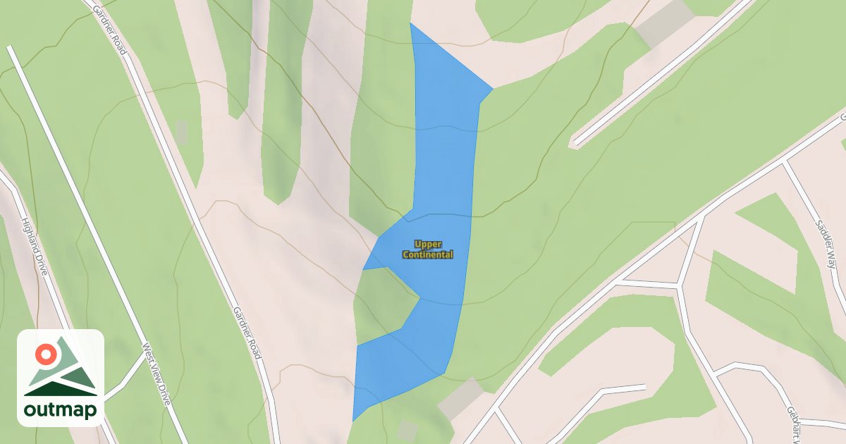 Map of Upper Continental