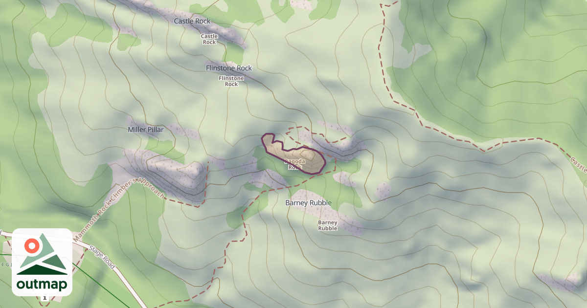 Map of Pagoda Rock