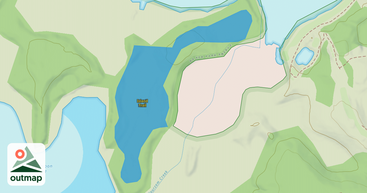 Map of Island Trail