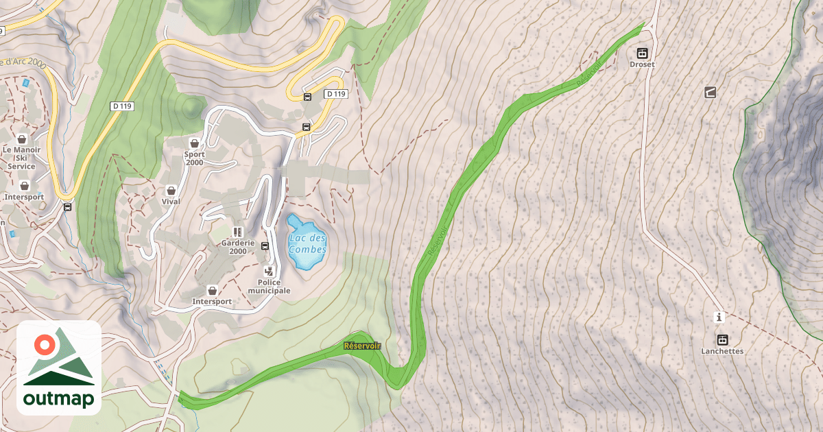 Map of Réservoir