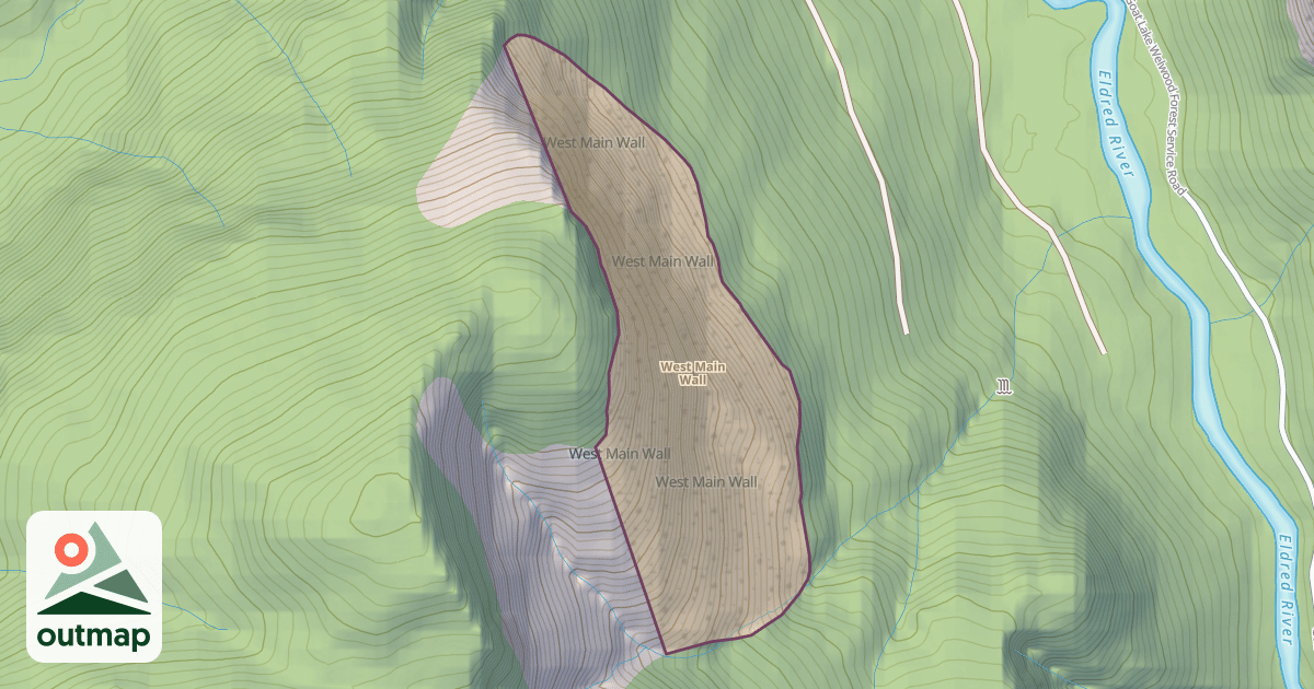 Map of West Main Wall