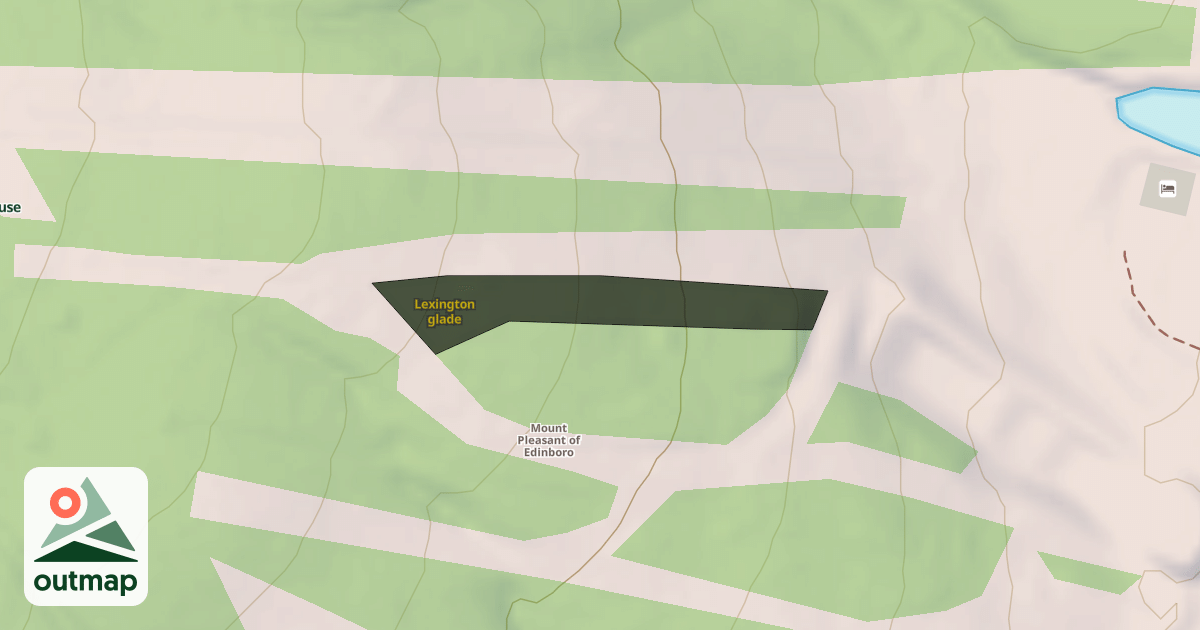 Map of Lexington glade
