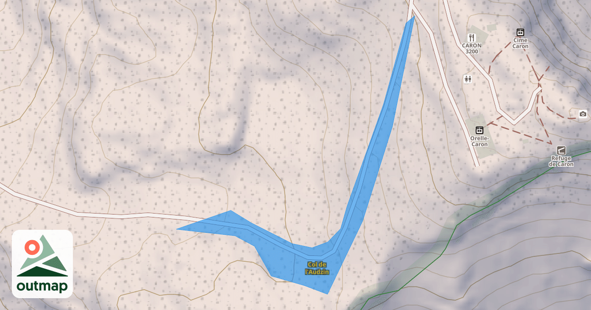 Map of Col de l'Audzin
