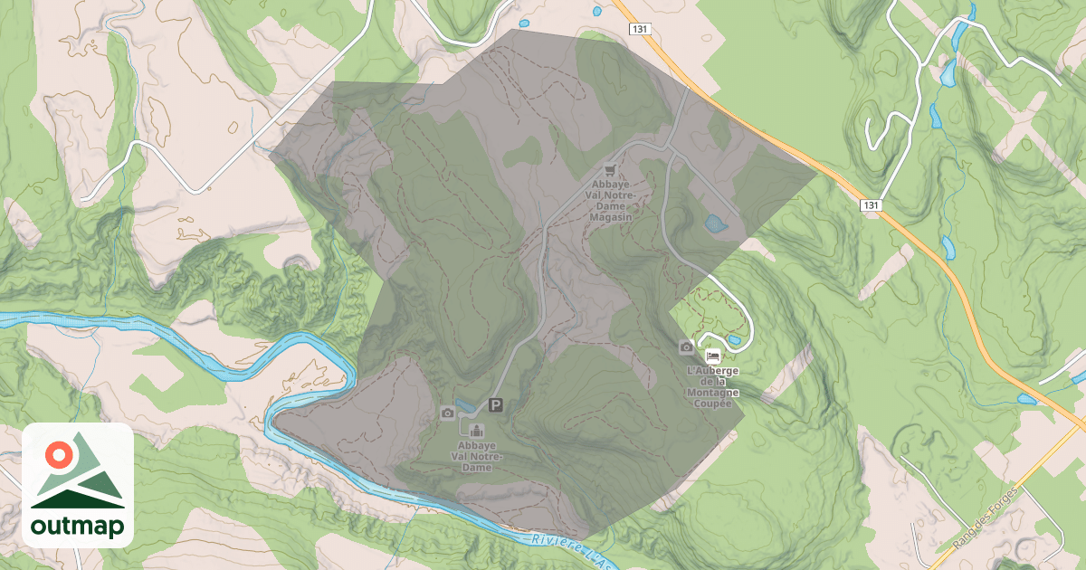 Map of Ski Montagne Coupé
