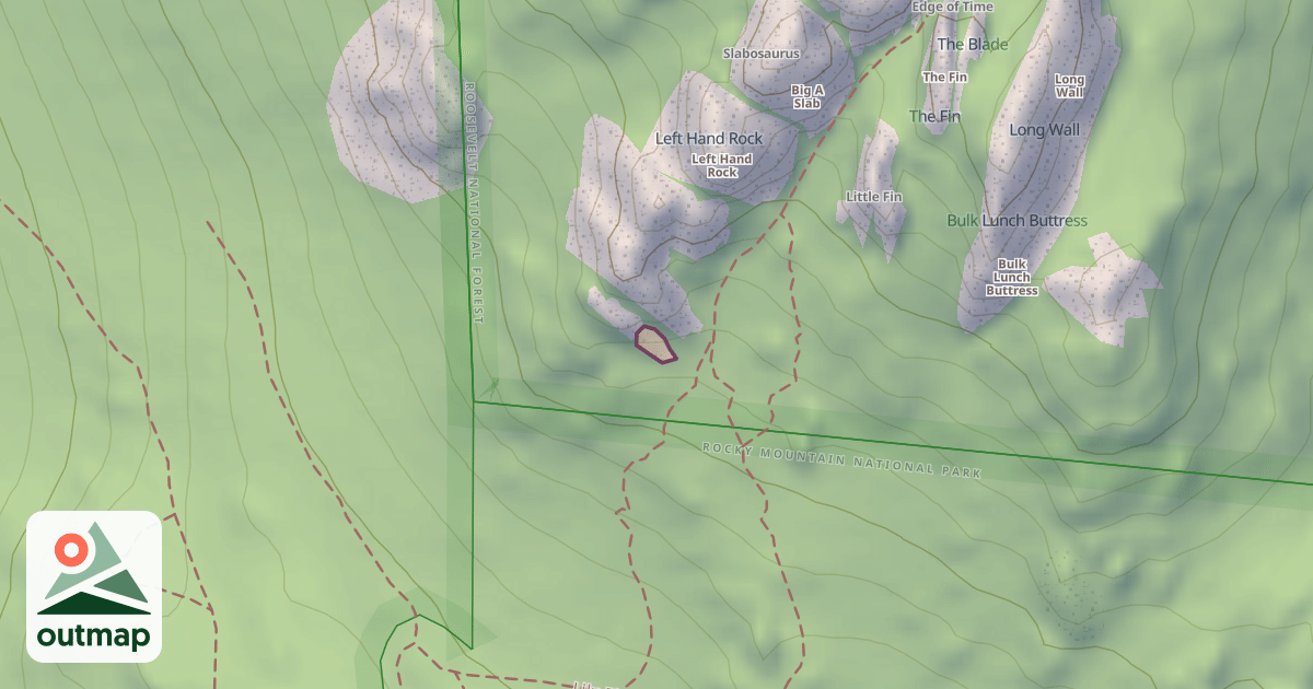 Map of Climbing Crag