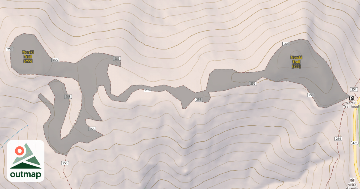 Map of Norski Trail (255)