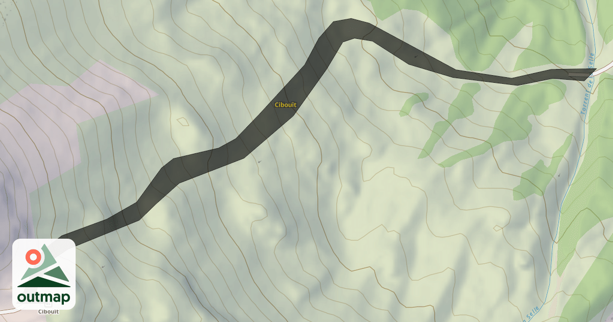 Map of Cibouït