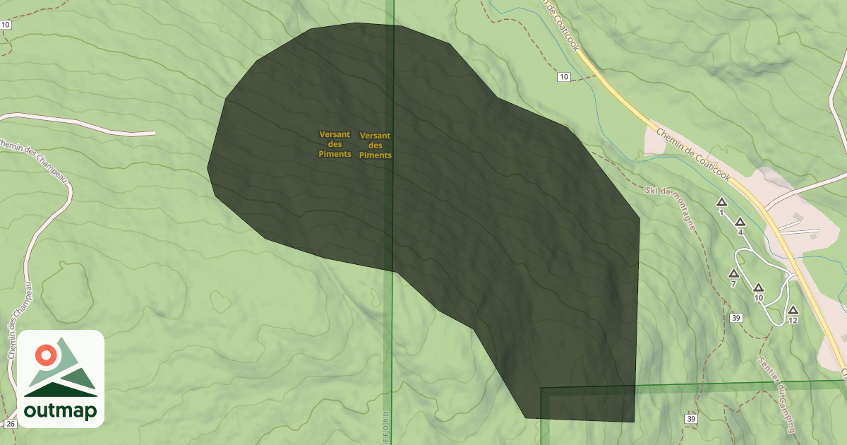 Map of Versant des Piments