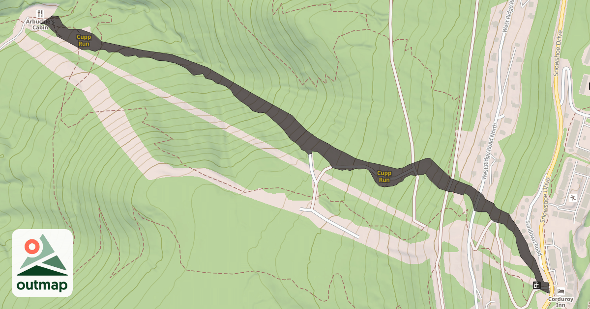 Map of Cupp Run