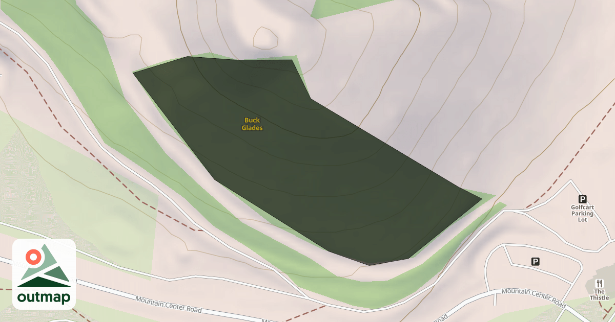 Map of Buck Glades
