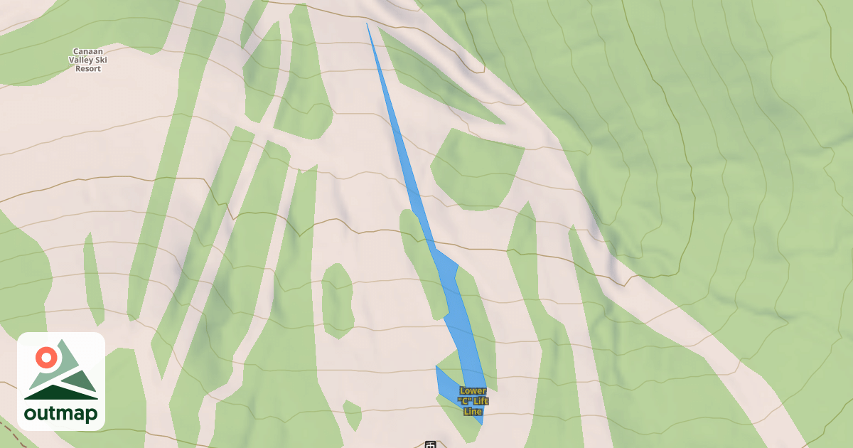 Map of Lower "C" Lift Line