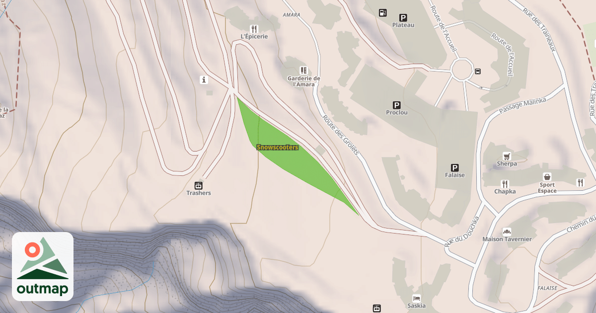 Map of Snowscooters