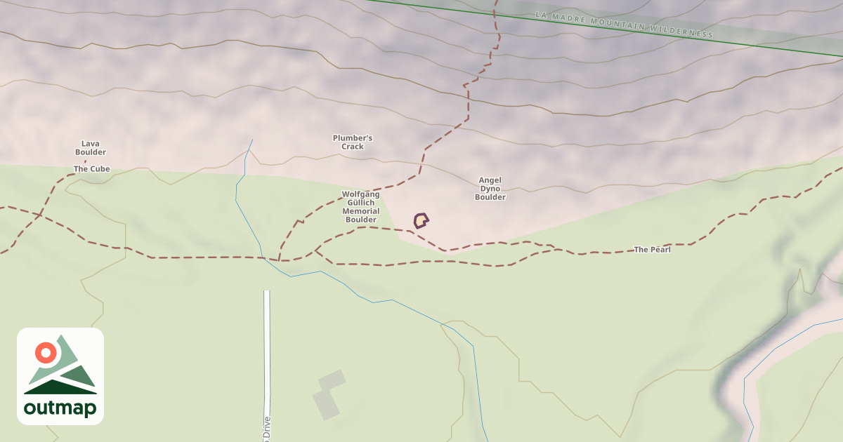 Map of Climbing Boulder