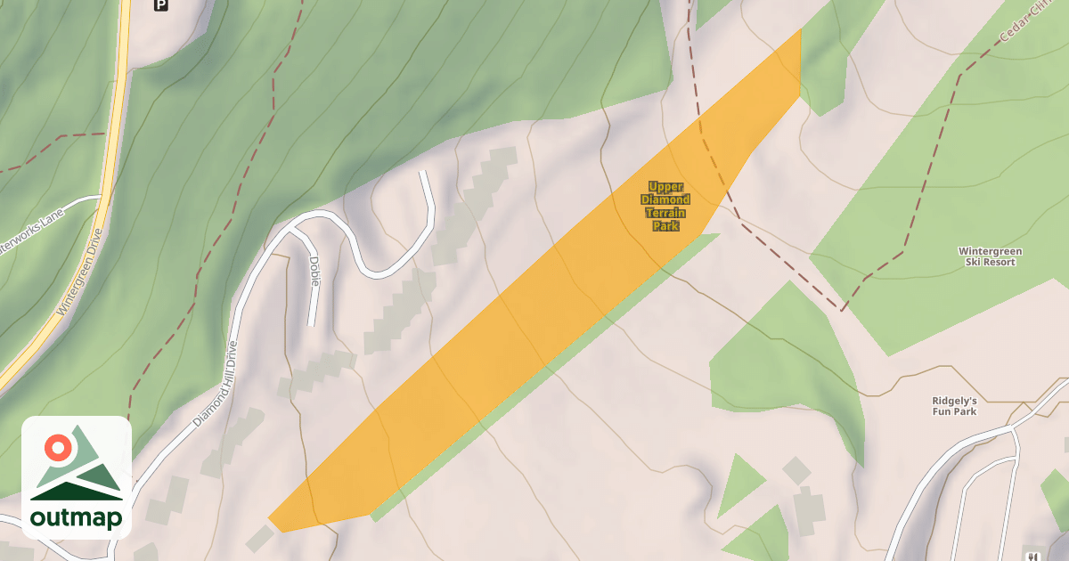 Map of Upper Diamond Terrain Park