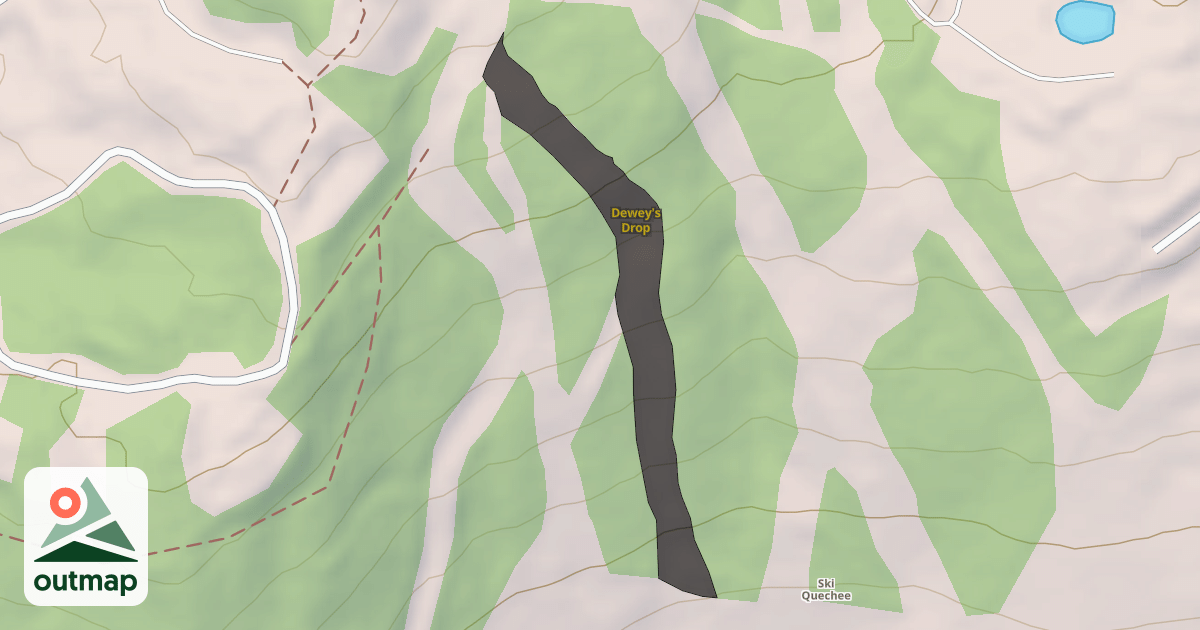 Map of Dewey's Drop