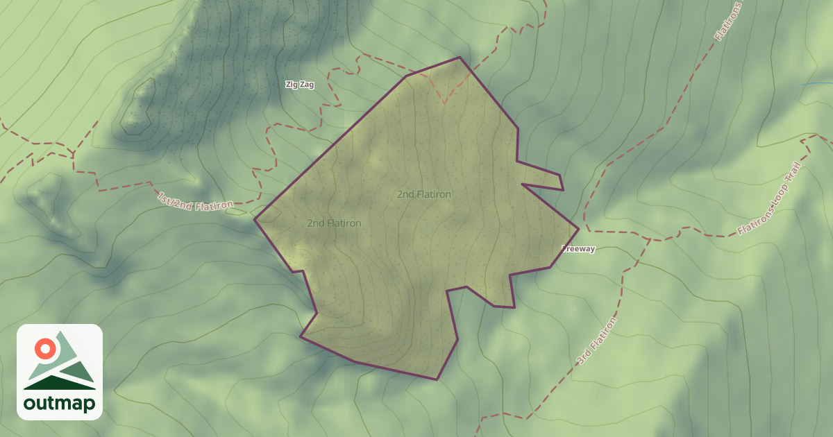 Map of 2nd Flatiron