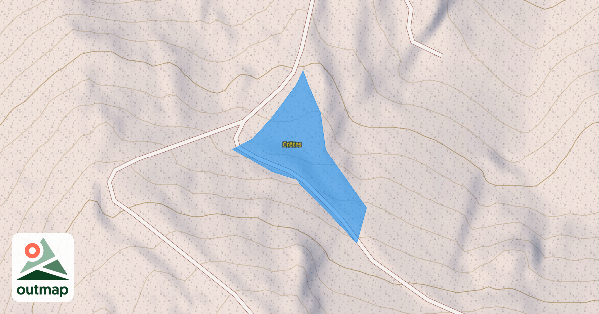 Map of Crêtes