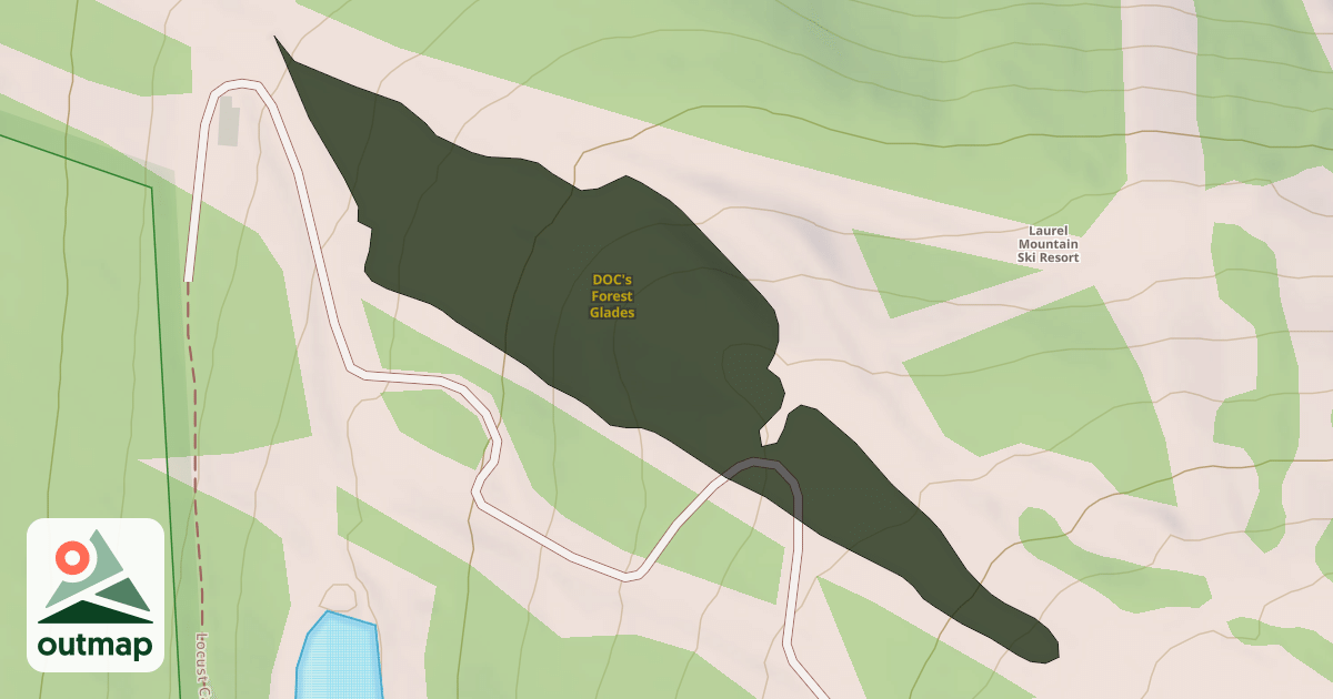 Map of DOC's Forest Glades