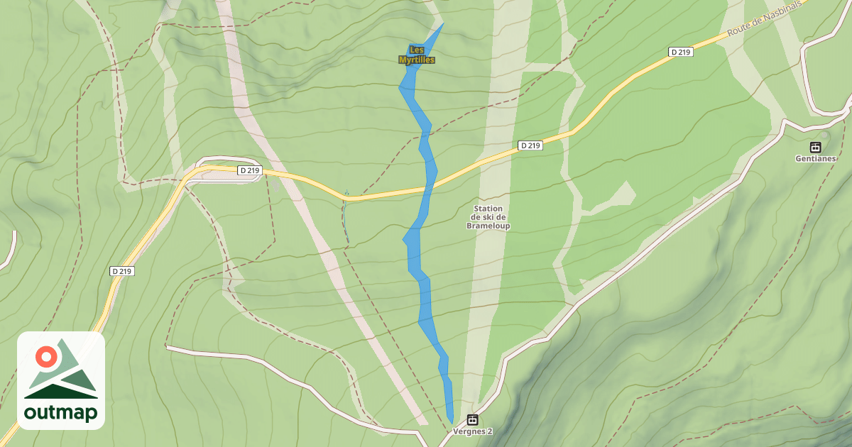 Map of Les Myrtilles