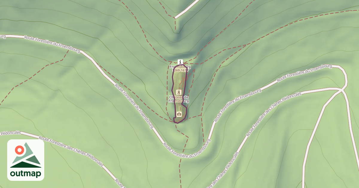 Map of Château de Frœnsbourg