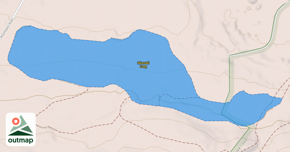 Map of Abenaki Loop