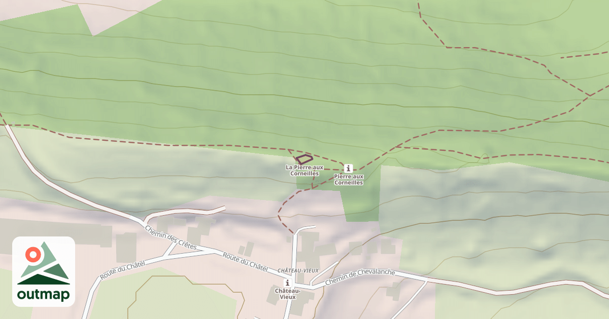 Map of La Pierre aux Corneilles