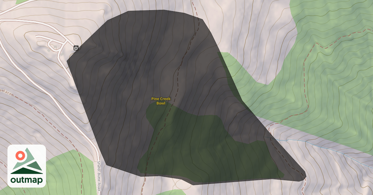 Map of Pine Creek Bowl