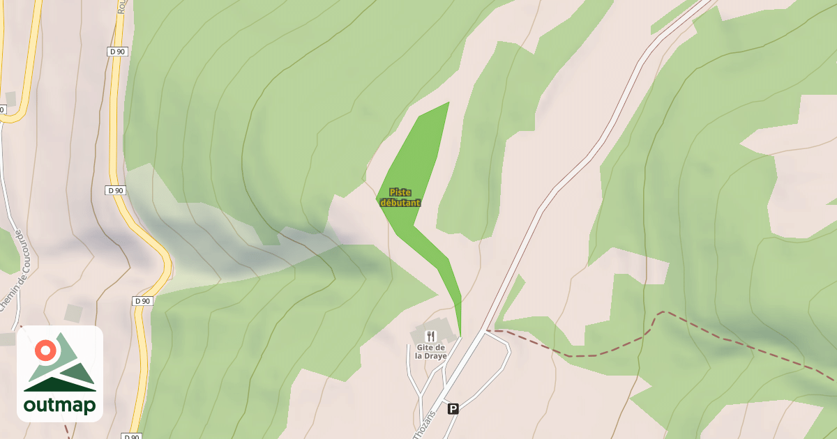 Map of Piste débutant