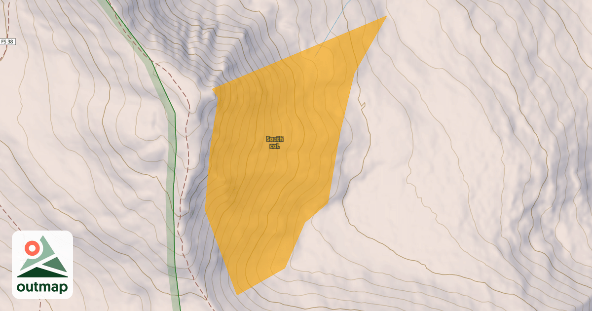 Map of South col.