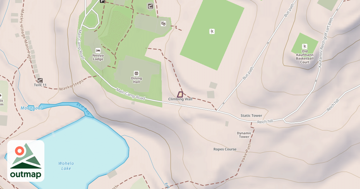 Map of Climbing Wall