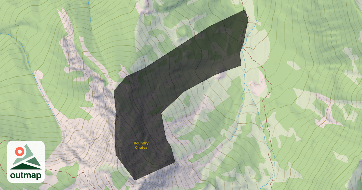 Map of Boundry Chutes