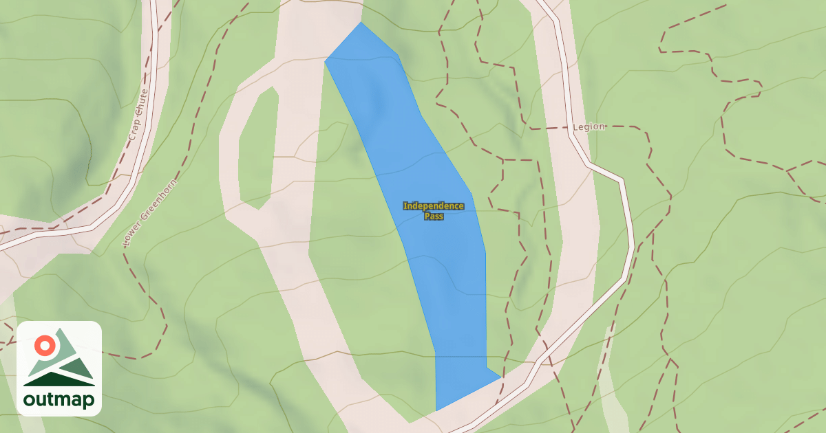 Map of Independence Pass