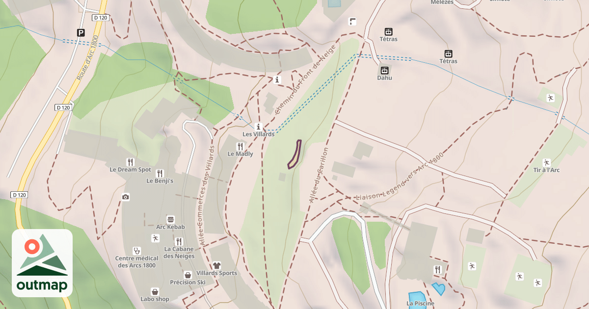 Map of Mur d'Escalade