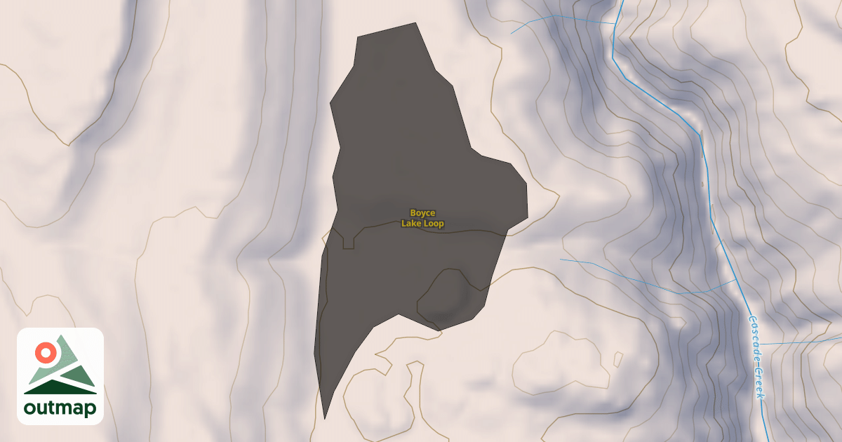 Map of Boyce Lake Loop