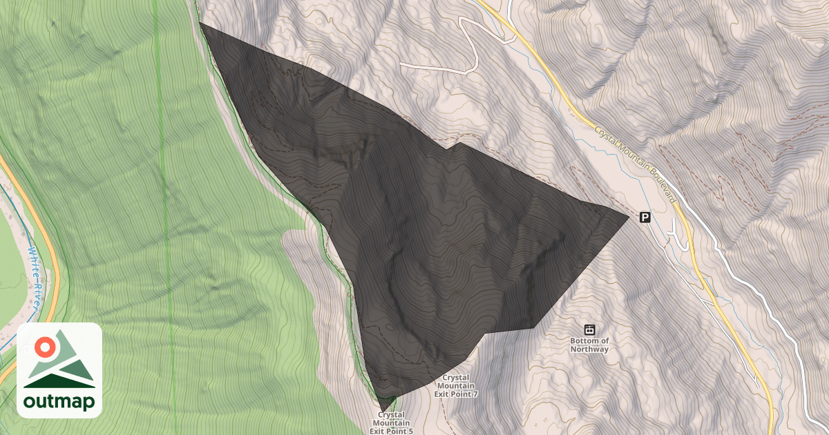 Map of Northway Backcountry