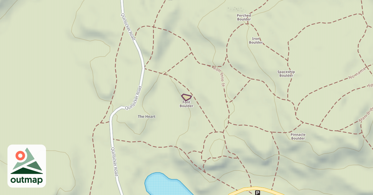 Map of Font Boulder