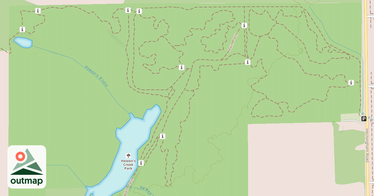 Map of Yellow Trail (Central Loop)