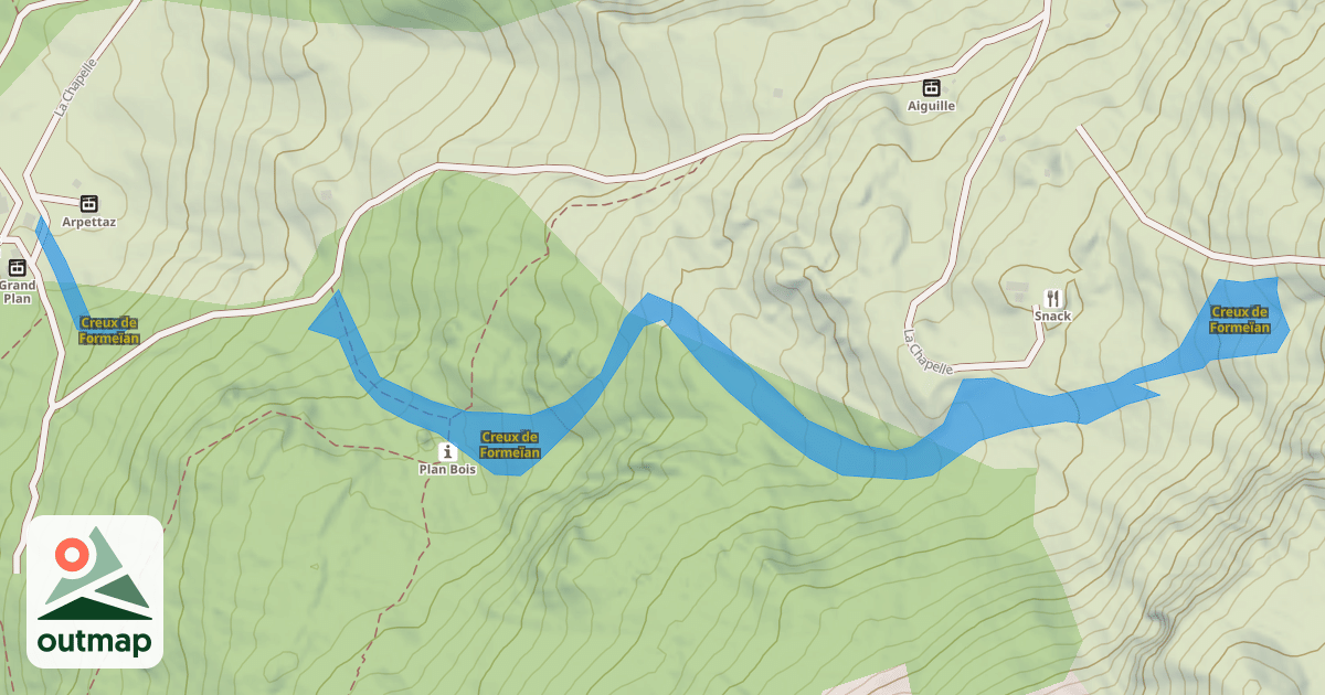 Map of Creux de Formeïan