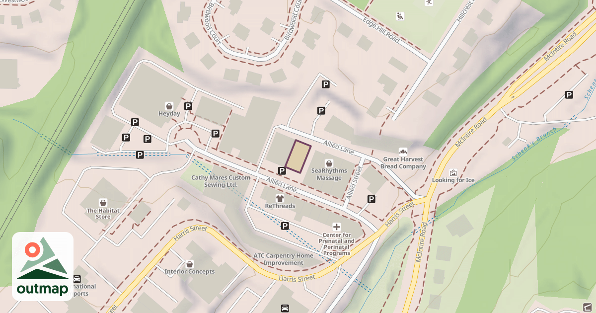 Map of Rocky Top Climbing in Charlottesville