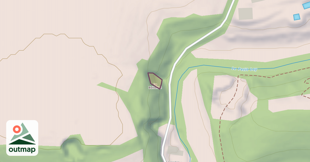 Map of La Boissière