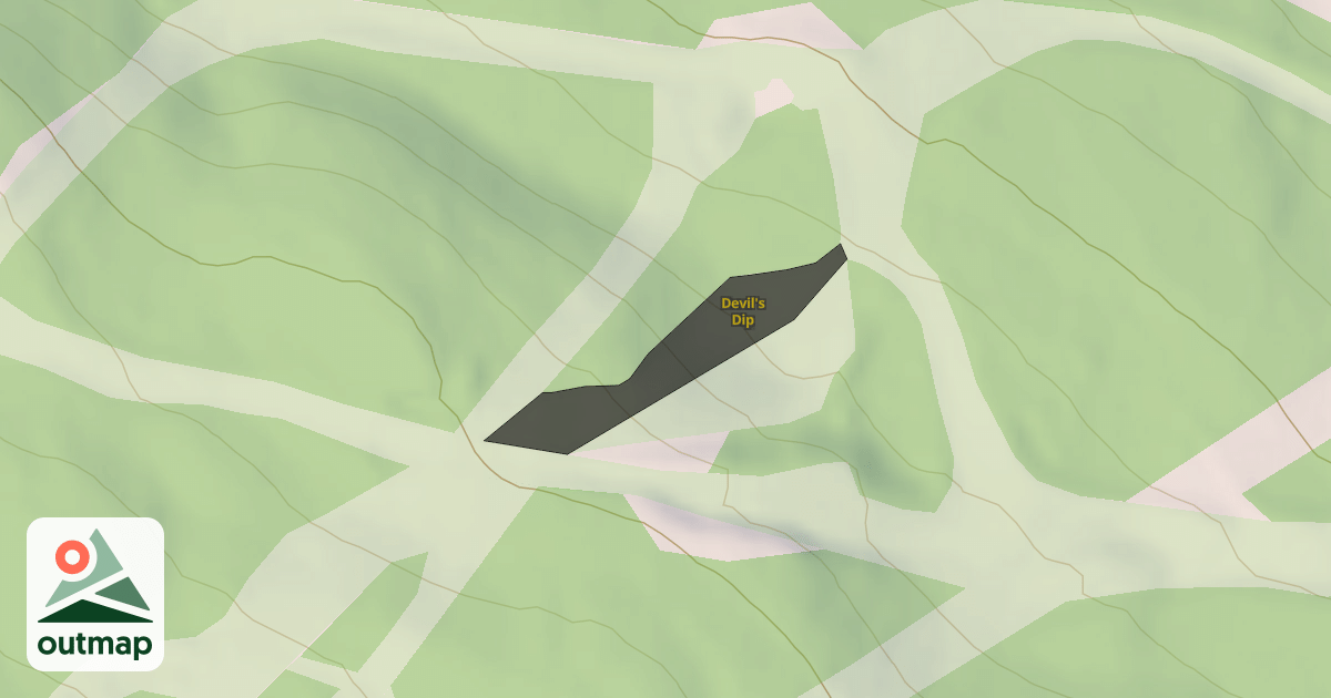 Map of Devil's Dip