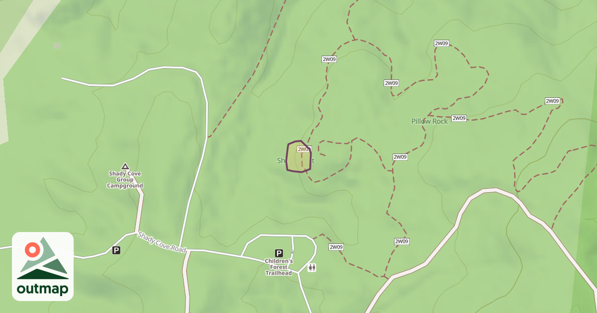 Map of Children's Forest Bouldering