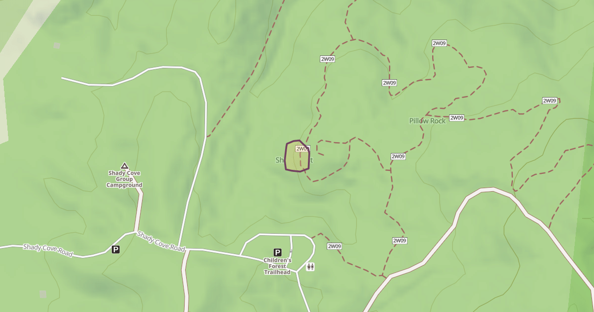 Map preview of Children's Forest Bouldering