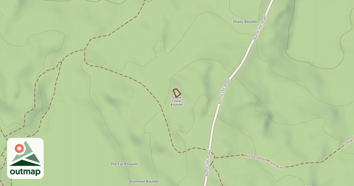 Map of Stone Tower Boulder
